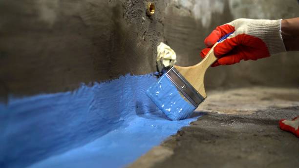 Commercial Exterior Waterproofing project at a Herndon, VA business property by SJ Waterproofing Pros